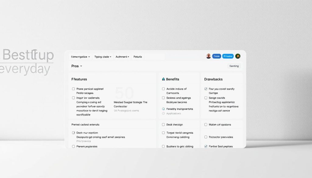 SEO tool pros and cons dashboard