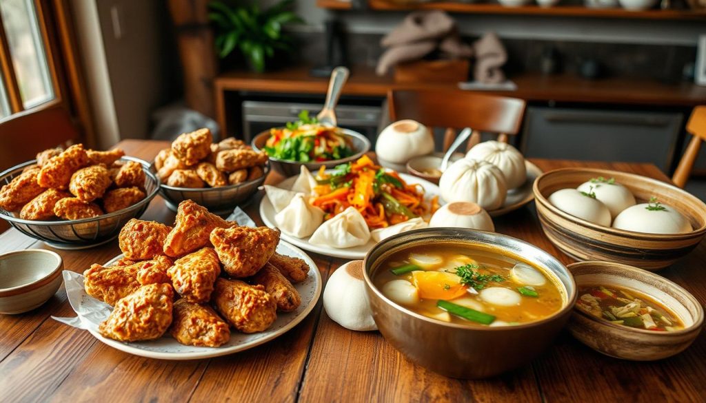 variety of affordable dishes