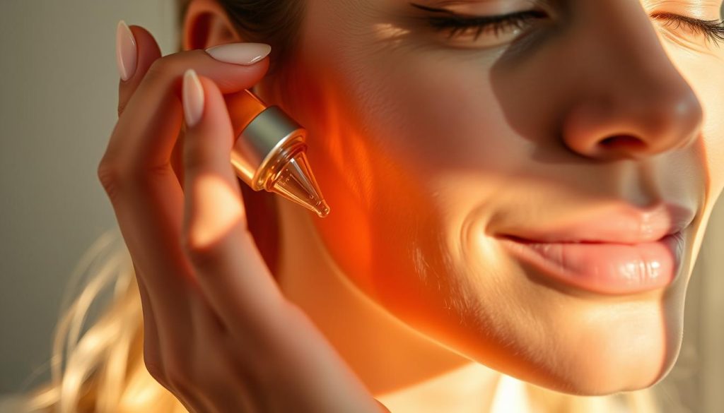 vitamin C serum application