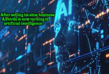 A symbolic image of Allbirds' new journey towards artificial intelligence (AI) after selling its shoe business