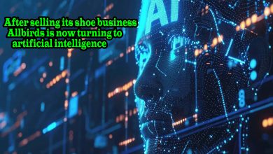 A symbolic image of Allbirds' new journey towards artificial intelligence (AI) after selling its shoe business