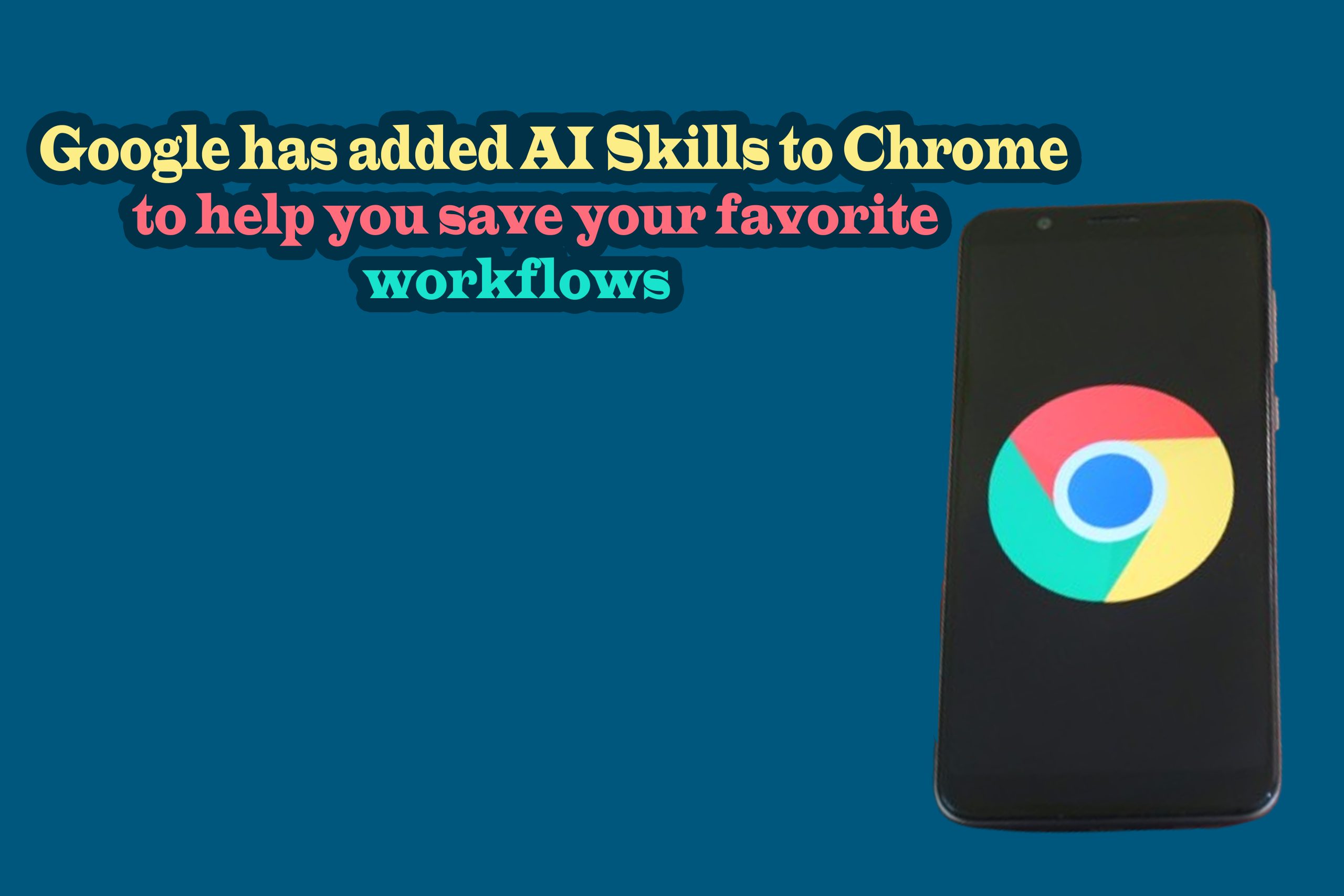 A graphic interface of the new 'AI Skills' feature added to the Google Chrome browser, which helps speed up the user's work