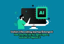 A graphic image of the news of Indian startup Emergent entering the AI ​​agent market, similar to OpenClaw