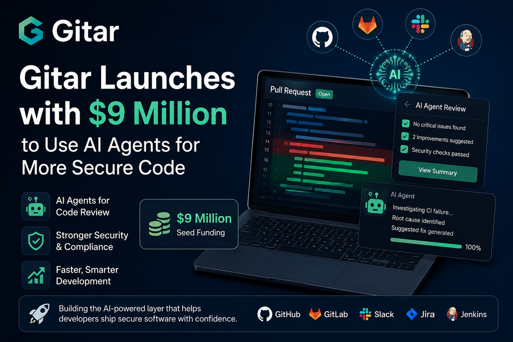 Gitar AI agents startup launches with $9 million to secure and review code