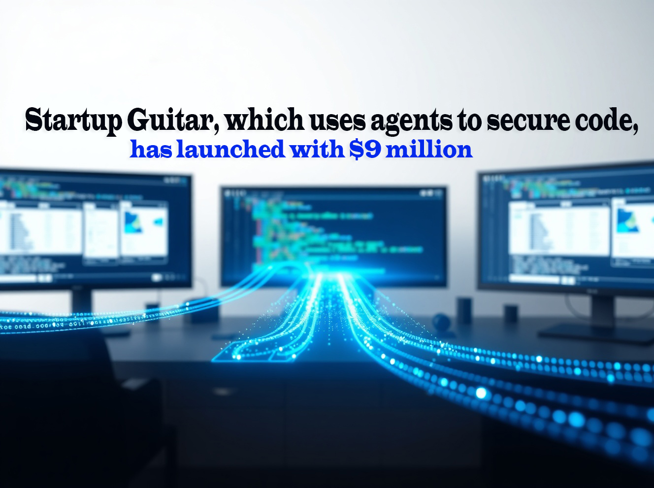 A logo or graphic presentation of Guitar, an AI-powered cybersecurity startup that launched with $9 million in investment