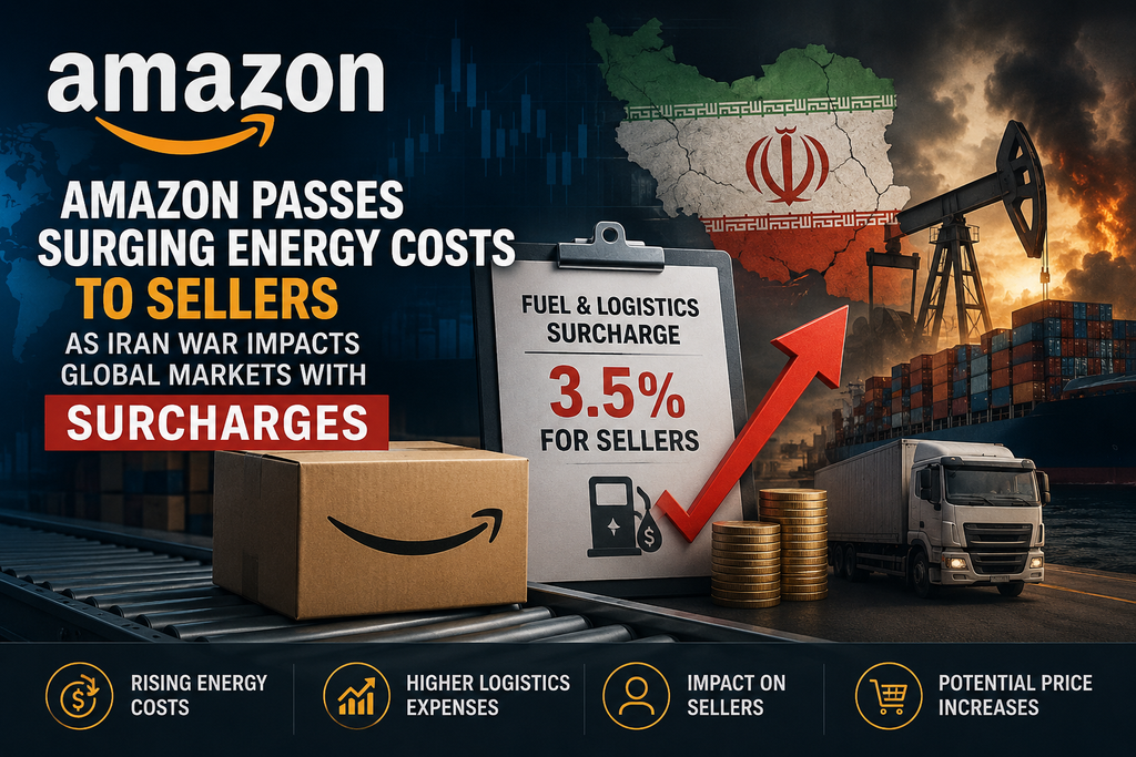 Amazon Passes Surging Energy Costs to Sellers as Iran War Impacts Global Markets with Surcharges