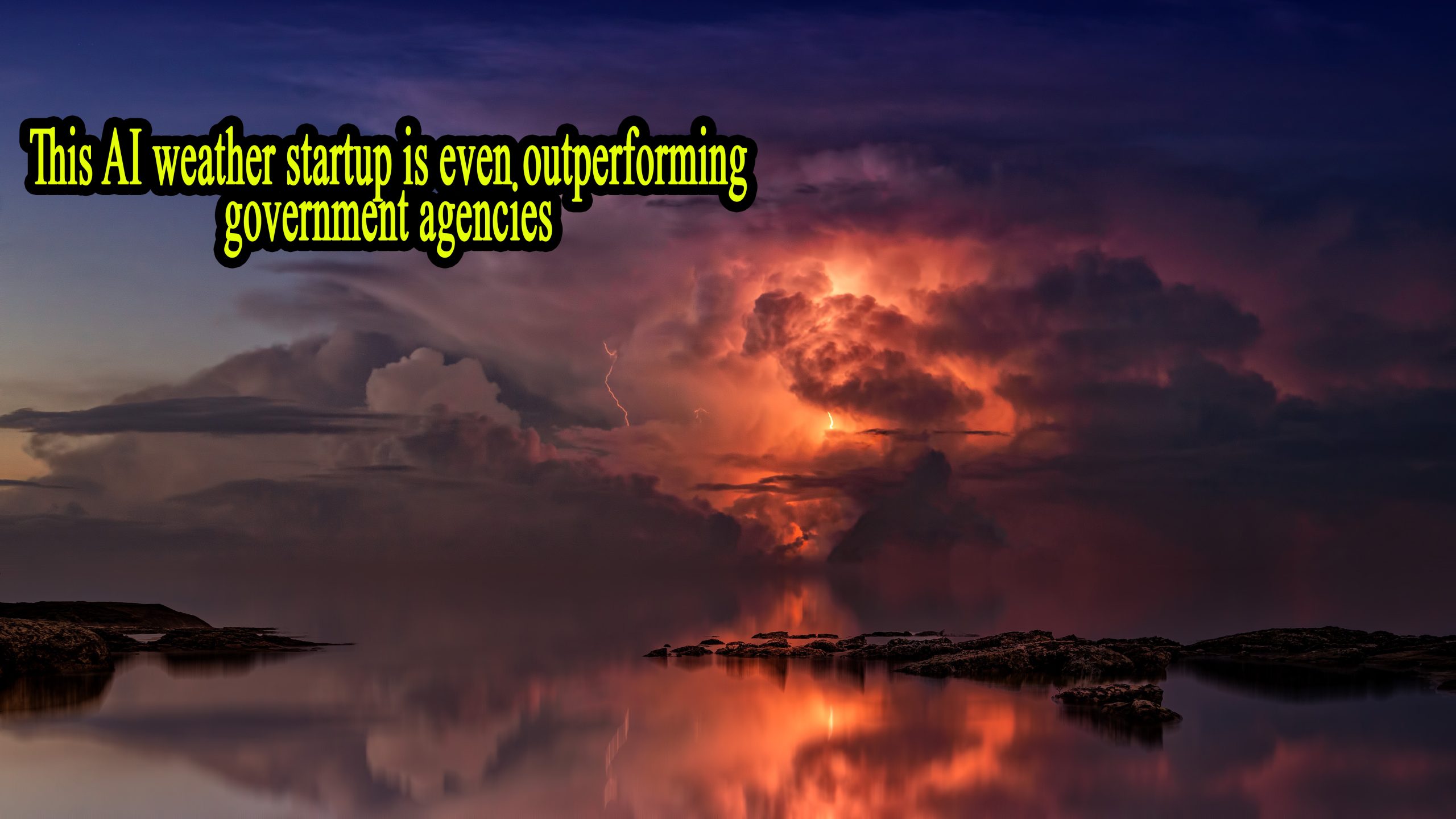 The interface of the AI ​​weather startup is outperforming government agencies
