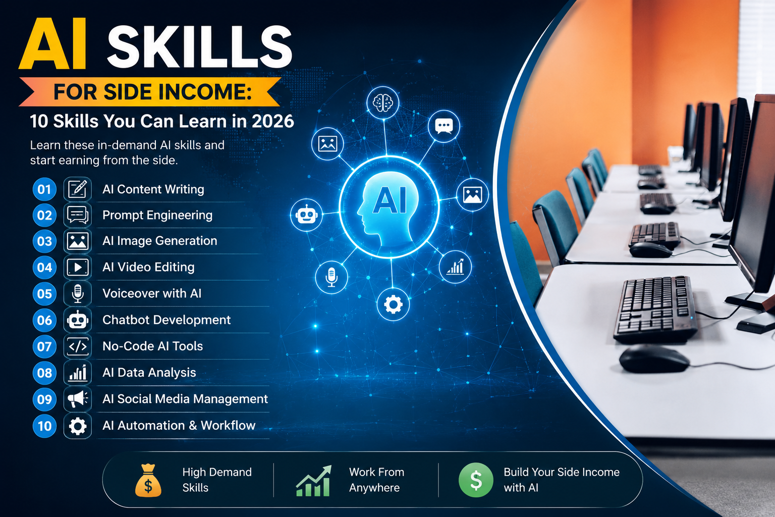 AI skills for side income in 2026