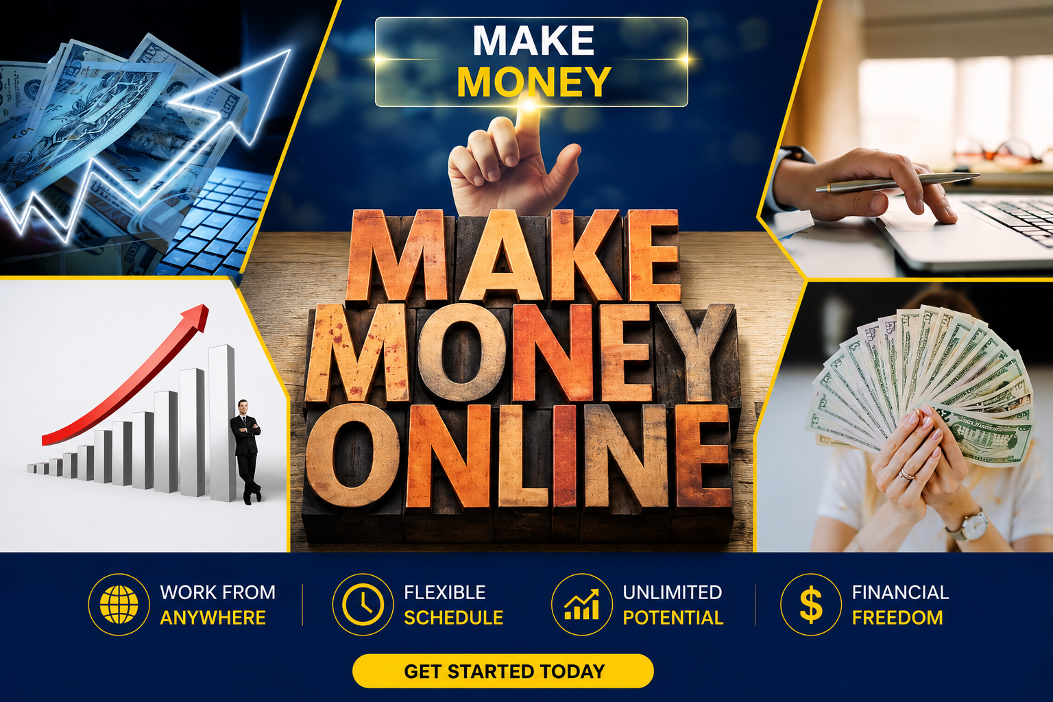 How to make money online through freelancing, affiliate marketing, and digital business