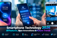 Smartphone technology 2026 with AI features and modern mobile innovations