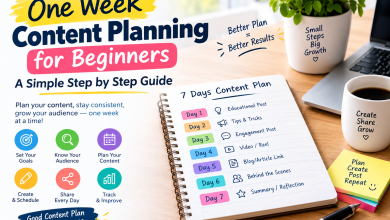 One Week Content Planning for Beginners: A Simple Step by Step Guide